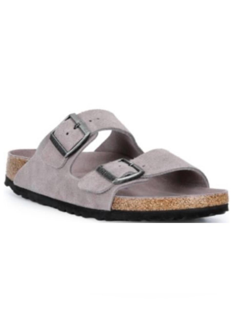 BIRKENSTOCK Women's Arizona Soft Footbed Velvet Suede Slide Sandals size 41